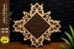 Butterfly Diamond Frame Laser Cut, butterfly diamond frame Product Image 1