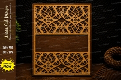 Decorative Geometric Panel Frame Laser Cut SVG Design geomet Product Image 1