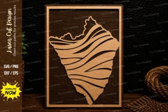 Seashell Ocean Scene Frame Laser Cut SVG Design seashell svg Product Image 1