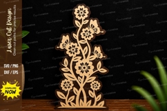 Floral Arch Laser Cut Wall Decor Frame File floral arch lase Product Image 1