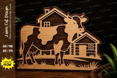 Farm Barn Animals Laser Cut SVG Design farm svg, barn animal Product Image 1