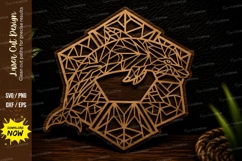 Geometric Horse Head Laser Cut SVG Design horse head svg, ge Product Image 1