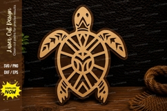Frog Oval Frame Laser Cut SVG Design frog oval svg, frog fra Product Image 1