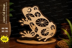 Decorative Frog Laser Cut SVG Design frog svg, decorative Product Image 1