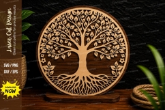 Tree of Life Circle Laser Cut SVG Design tree of life svg, Product Image 1