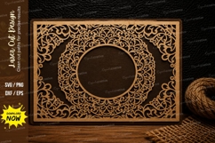Oval Ornamental Rectangle Frame Laser Cut SVG Design oval Product Image 1