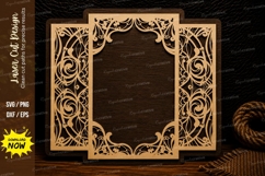 Double Layer Decorative Frame Laser Cut SVG Design double Product Image 1