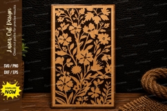 Wildflower Vertical Panel Laser Cut SVG Design wildflower Product Image 1