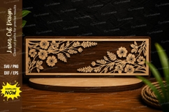 Wildflower Corner Frame Laser Cut SVG Design wildflower corn Product Image 1