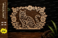 Mandala Elephant Head Laser Cut SVG Design mandala elephant Product Image 1
