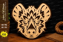 Mandala Mouse Face Laser Cut SVG Design mouse mandala svg, Product Image 1