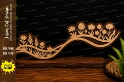 Floral Vine Border Laser Cut SVG Design floral vine border Product Image 1