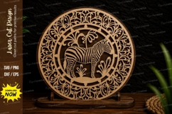 Swimming Shark Silhouette Laser Cut SVG Design swimming shar Product Image 1