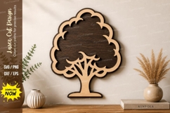 Tree Silhouette Wall Art laser Cut svg Cutting file tree svg Product Image 1