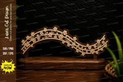 Floral Arch Border Laser Cut SVG Design floral arch border Product Image 1