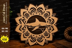Dolphin Mandala Laser Cut SVG Design dolphin mandala svg Product Image 1
