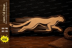 Running Cheetah Laser Cut SVG Design running cheetah svg Product Image 1