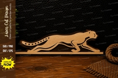 Cheetah Sprint Laser Cut SVG Design cheetah sprint svg, runn Product Image 1