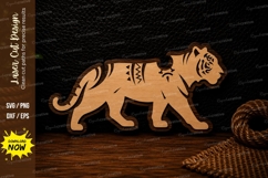 Tiger Walking Laser Cut SVG Design tiger svg, walking tiger Product Image 1