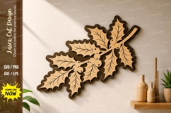 Leaf Branch Wall Art laser Cut svg Cutting file leaf branch Product Image 1
