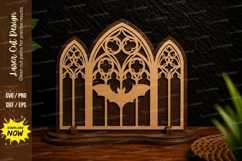 Decorative Gothic Cathedral Window Laser Cut SVG Design deco Product Image 1