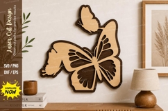 Butterfly Wall Decor laser Cut svg Cutting file butterfly Product Image 1