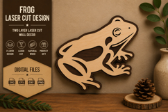 Tree Frog Laser Cut SVG Design tree frog svg, frog laser cut Product Image 1