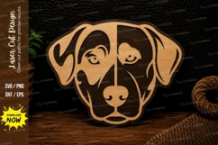 Dog Portrait Laser Cut SVG Design dog portrait svg, puppy Product Image 1