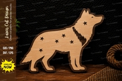 Howling Wolf Laser Cut SVG Design howling wolf svg, wolf Product Image 1