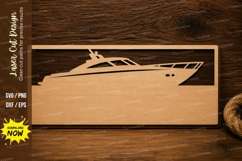 Luxury Yacht Laser Cut SVG Design luxury yacht svg, yacht Product Image 1