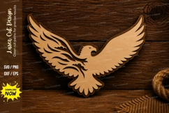 Flying Dove Laser Cut SVG Design flying dove svg, dove Product Image 1