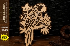 Decorative Wolf Silhouette Laser Cut SVG Design decorative Product Image 1