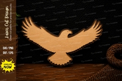 Flying Dove Silhouette Laser Cut SVG Design flying dove svg, Product Image 1
