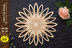 Floral Burst Laser Cut SVG laser cut svg, floral burst, flow Product Image 1