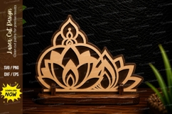 Lotus Mandala Laser Cut SVG Design lotus mandala svg, lotus Product Image 1