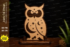 Celestial Owl Laser Cut SVG Design owl svg, celestial owl Product Image 1