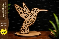 Hummingbird Silhouette Laser Cut SVG Design hummingbird svg, Product Image 1