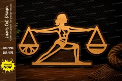 Libra Zodiac Laser Cut SVG Design libra zodiac svg, libra Product Image 1