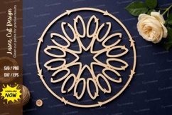 Petal Ring Laser Cut SVG laser cut svg, petal ring, floral Product Image 1