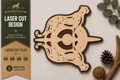 Running Cheetah Arrow Laser Cut SVG Design running cheetah Product Image 1