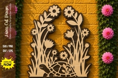 Floral Garden Arch Laser Cut SVG Design floral arch svg, Product Image 1