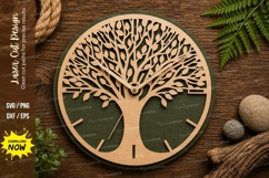 Tree of Life Round Laser Cut SVG Design tree of life svg Product Image 1