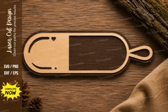 Cutting Board Blank Laser Cut SVG Design cutting board svg, Product Image 1