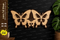 Butterfly Trio Wall Art laser cut svg File butterfly trio Product Image 1