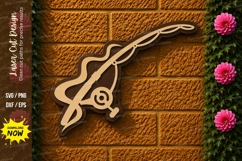 Fishing Hook Laser Cut SVG Design fishing hook svg, fish hoo Product Image 1