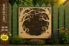 Decorative Nature Frame Laser Cut SVG Design decorative fram Product Image 1