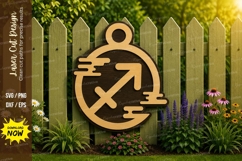 Fishing Ornament Laser Cut SVG Design fishing ornament svg Product Image 1