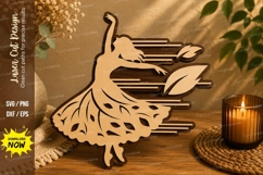 Ballerina Dance Laser Cut SVG Design ballerina svg, ballet Product Image 1