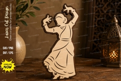 Hula Dancer Laser Cut SVG Design hula dancer svg, hawaiian Product Image 1
