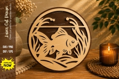 Goldfish Laser Cut SVG File Product Image 1